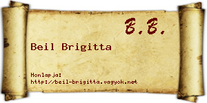 Beil Brigitta névjegykártya